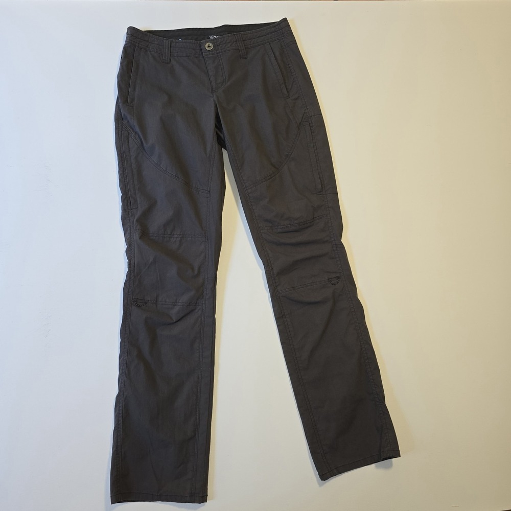Kuhl Womens Size 8 Reg Spire Roll-Up Pants Gray Outdoors Hiking Camping Pockets